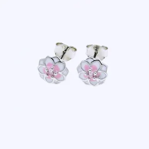 Srebrne kolczyki subtelne kwiatuszki