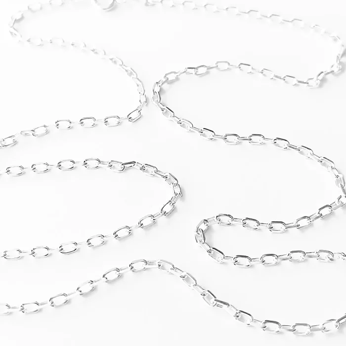 Srebrny łańcuszek splot klasyczny ankier 60 cm