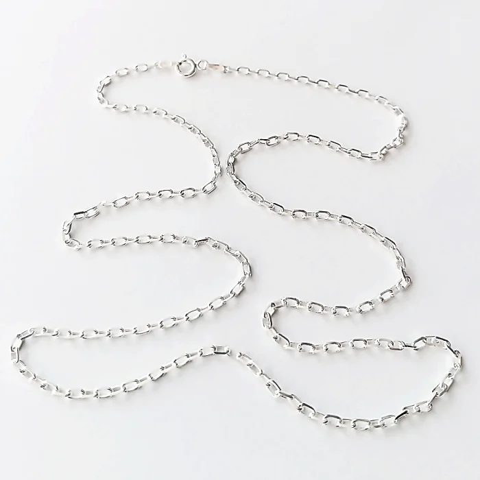 Srebrny łańcuszek splot klasyczny ankier 60 cm