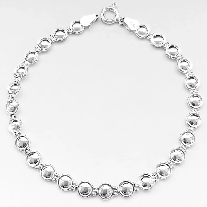 Bransoletka srebrna ciekawy wzór