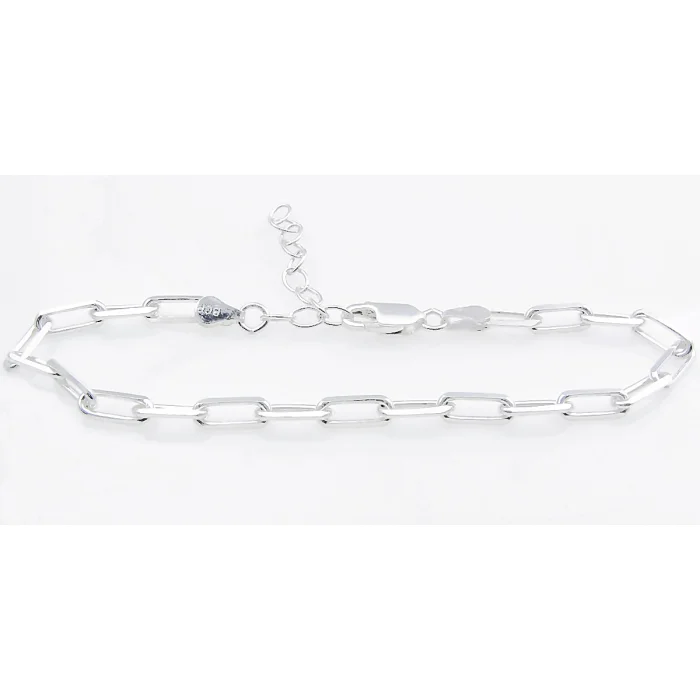 Modna bransoletka srebrna z oczek