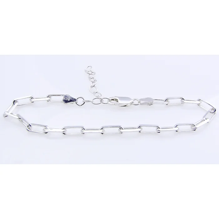 Modna bransoletka srebrna z oczek