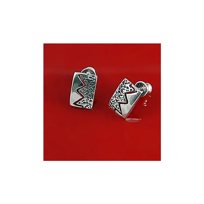 Kolczyki srebrne wkrętki