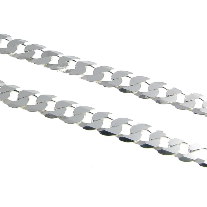 Dłuższy męski łańcuszek srebrny pancerka 60 cm