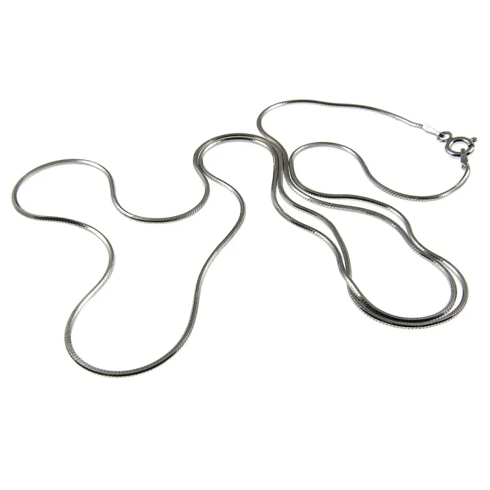 Grubszy łańcuszek srebrny linka 60 cm