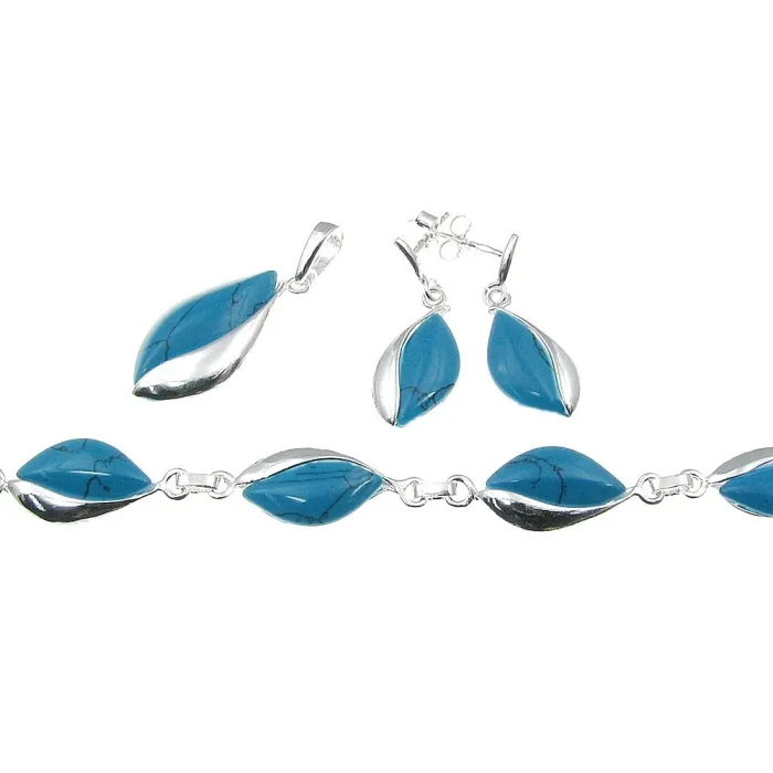 Wisiorek srebrny z turkusem