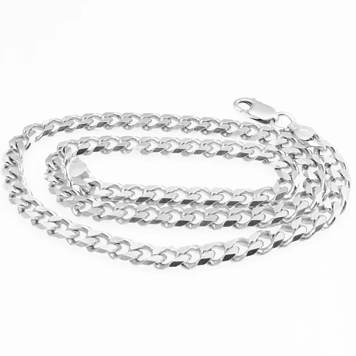 Męski srebrny łańcuszek pancerka 45 cm