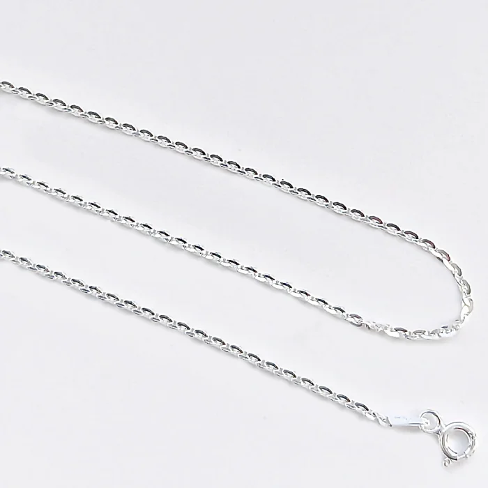 Łańcuszek srebrny owalne oczka 40 cm+ 5cm