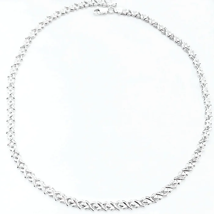 Damski łańcuszek srebrny 43 cm