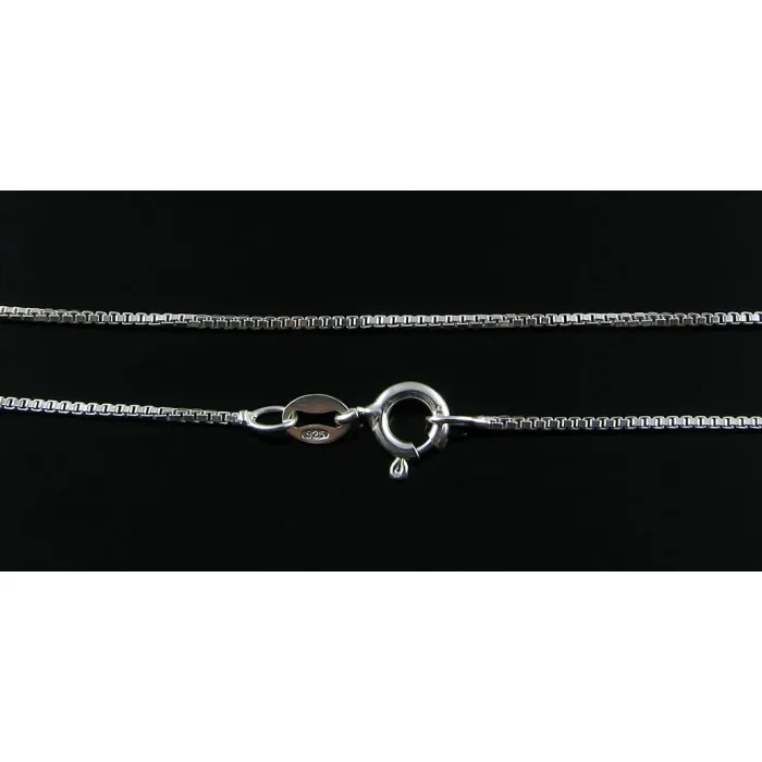 Łańcuszek srebrny kostka 55