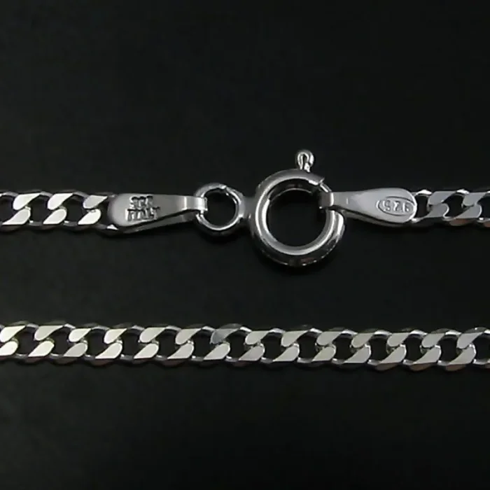 Łańcuszek srebrny pancerka 45 cm