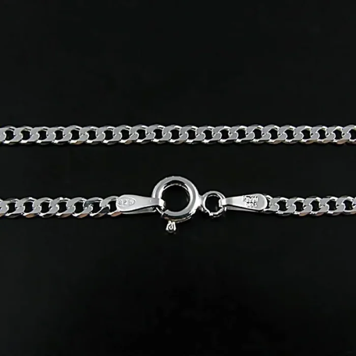 Łańcuszek srebrny pancerka 50 cm 2 mm