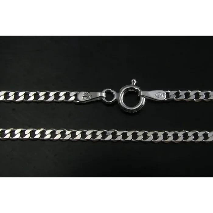 Łańcuszek srebrny pancerka 50 cm 2 mm