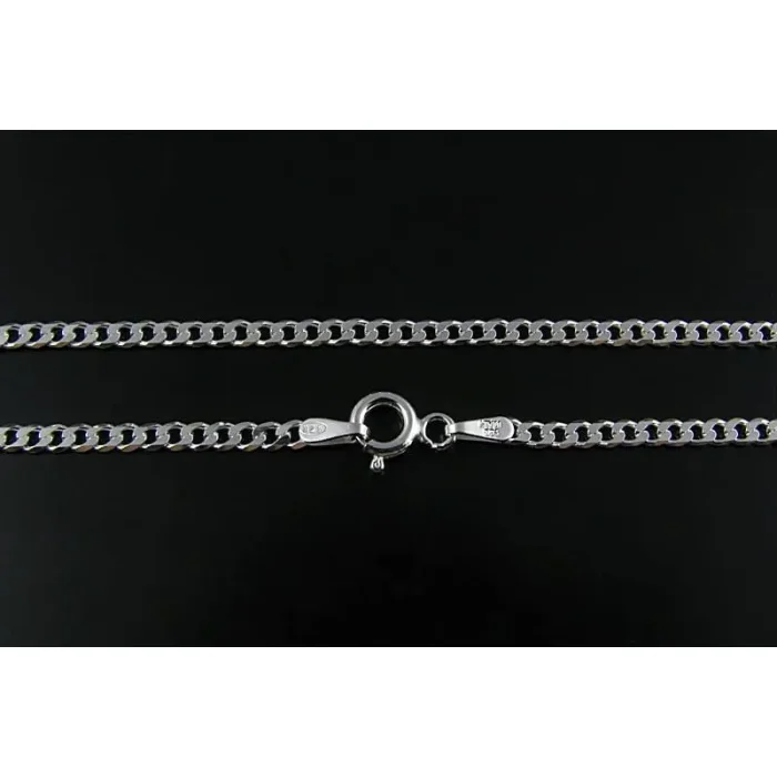 Łańcuszek srebrny pancerka 55 cm 2 mm