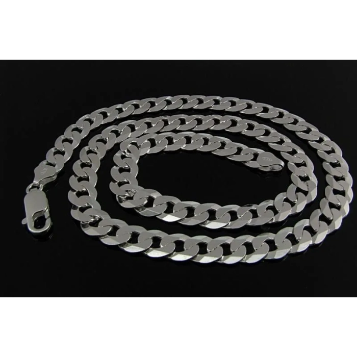 Masywny męski łańcuch srebrny pancerka 50 cm,8 mm