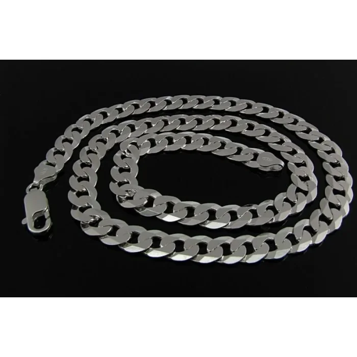 Masywny męski łańcuch srebrny pancerka 0,8 cm,55 cm