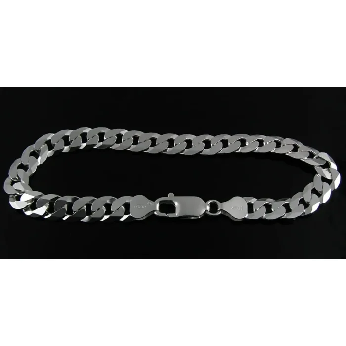 Męska bransoletka srebrna pancerka 0,7 cm