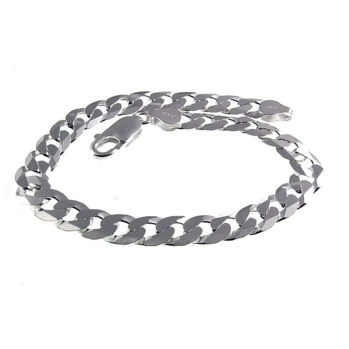 Męska bransoletka srebrna pancerka 0,7 cm
