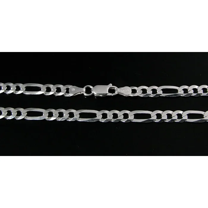 Męski łańcuszek srebrny figaro 45 cm