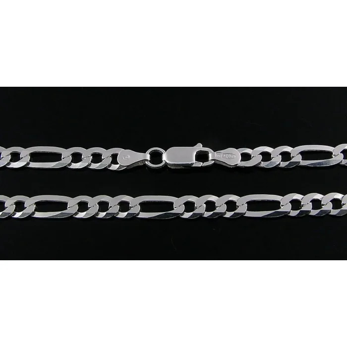 Męski łańcuszek srebrny figaro 45 cm